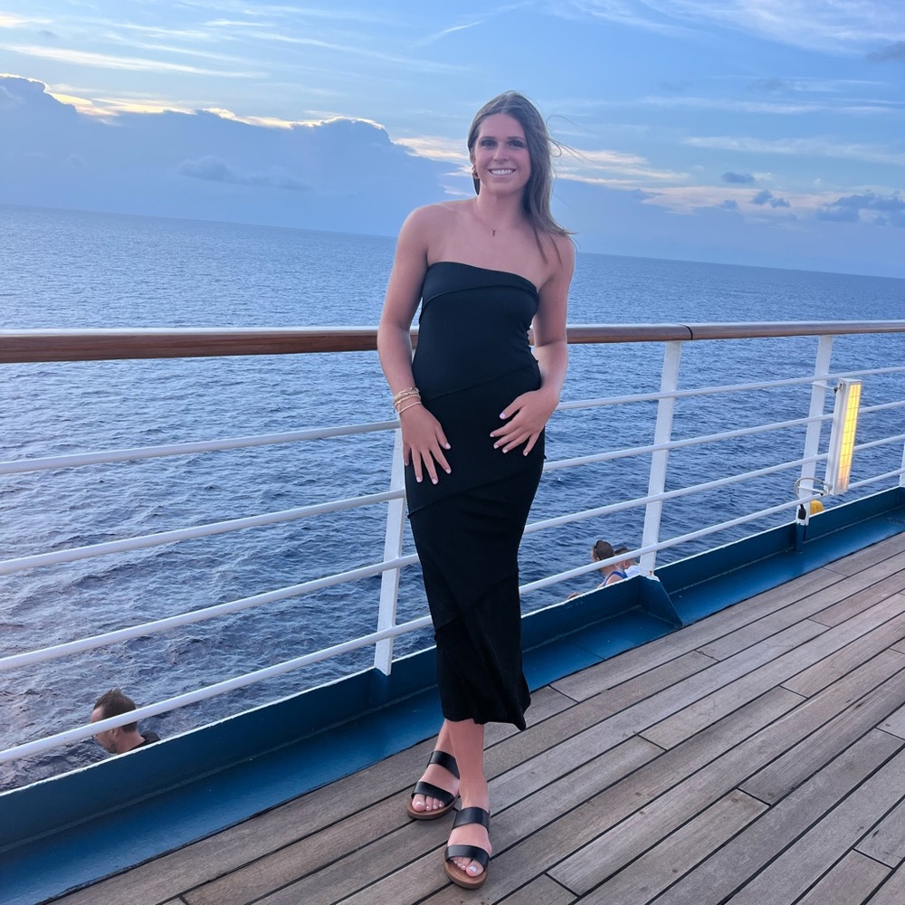 Black shein vacation dress!